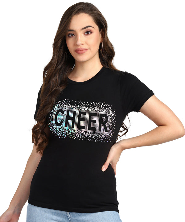 Women’s Cotton Sequin Motif T-Shirt Combo (Pack of 2) – Just ₹599 | MRP ₹2,099