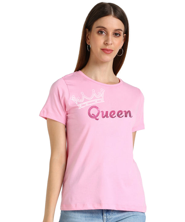 Women’s Cotton Sequin Motif T-Shirt Combo (Pack of 2) – Just ₹599 | MRP ₹2,099