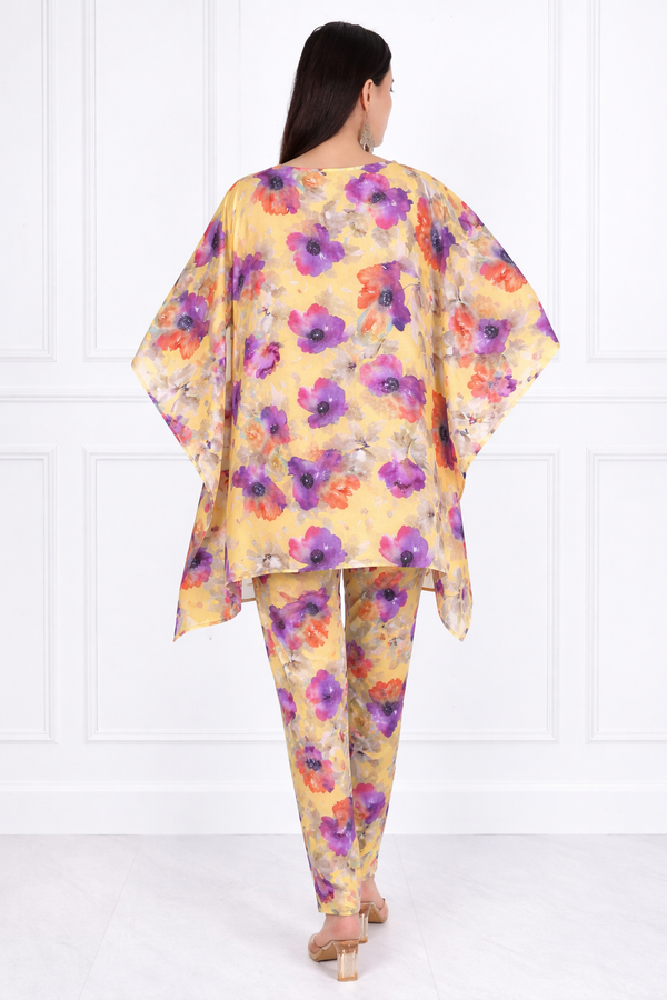Women Floral Printed Kaftan Pant Set