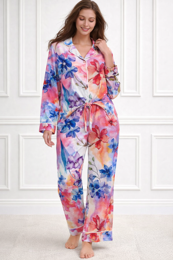 πΊ Women Floral Printed Spandex Top & Pant β 2-Piece Co-Ord Set πΊ