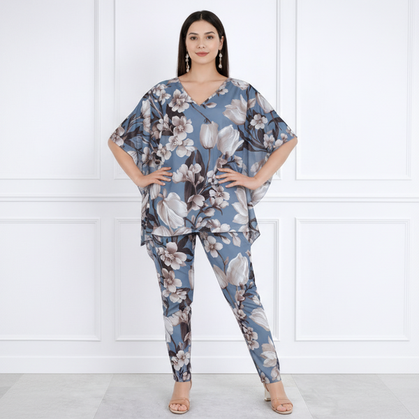 Women Floral Printed Kaftan Pant Set