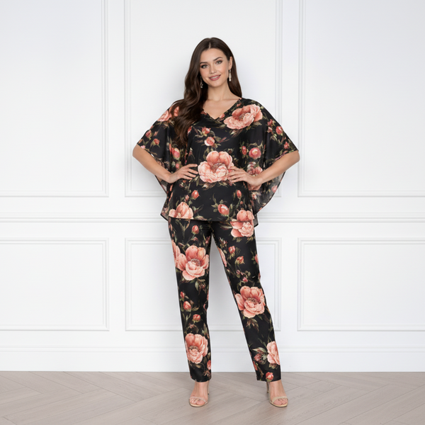 Women Floral Printed Kaftan Pant Set
