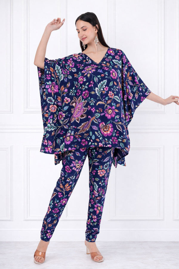 Women Floral Printed Kaftan Pant Set