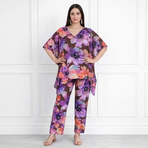 Women Floral Printed Kaftan Pant Set