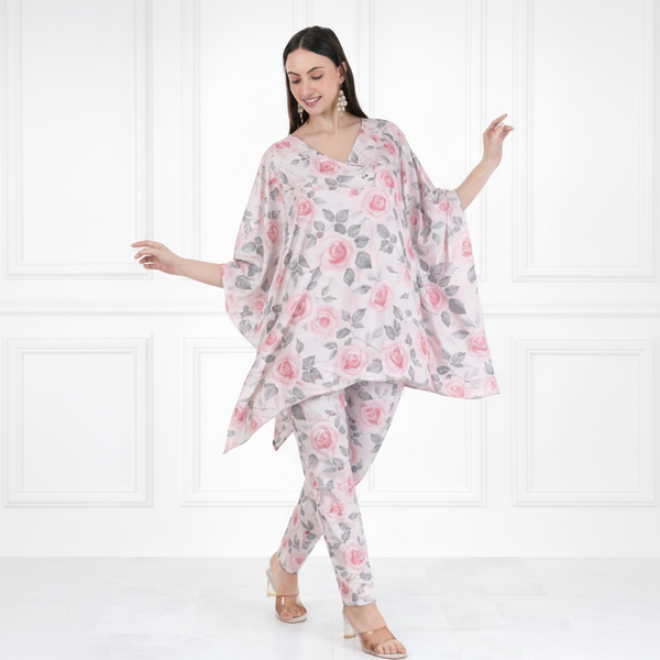 Women Floral Printed Kaftan Pant Set