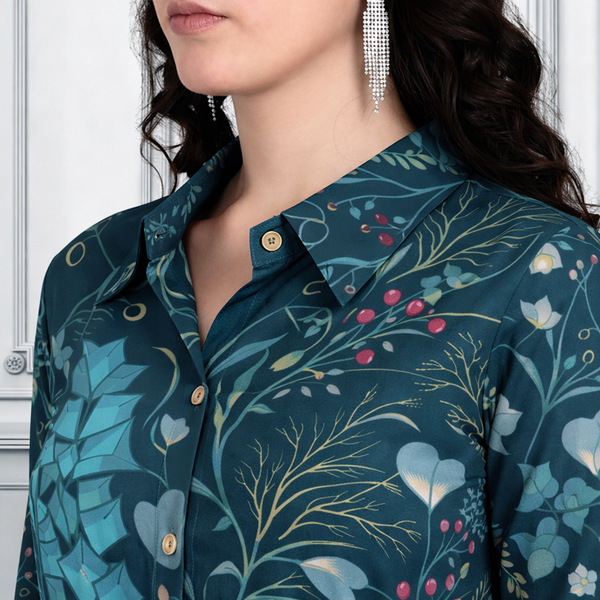 Floral Printed Kurti Pant Co-Ord Set for Women | Polyester Spandex Fabric | Comfortable & Stylish Ethnic Wear