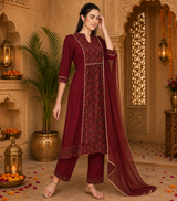 Ethnic cotton printed kurti pant set