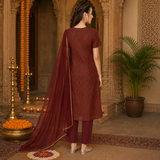 🌸 Women’s Ethnic Printed Kurti jacket & Pant Set