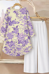 🌸 Spandex Floral Printed Top & Pant Set 🌸