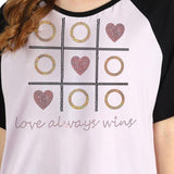 Women's Sequins Motifs Embellished Cotton T-shirt