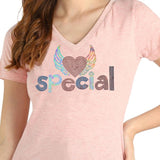 Women's Sequins Motifs Embellished Cotton T-shirt