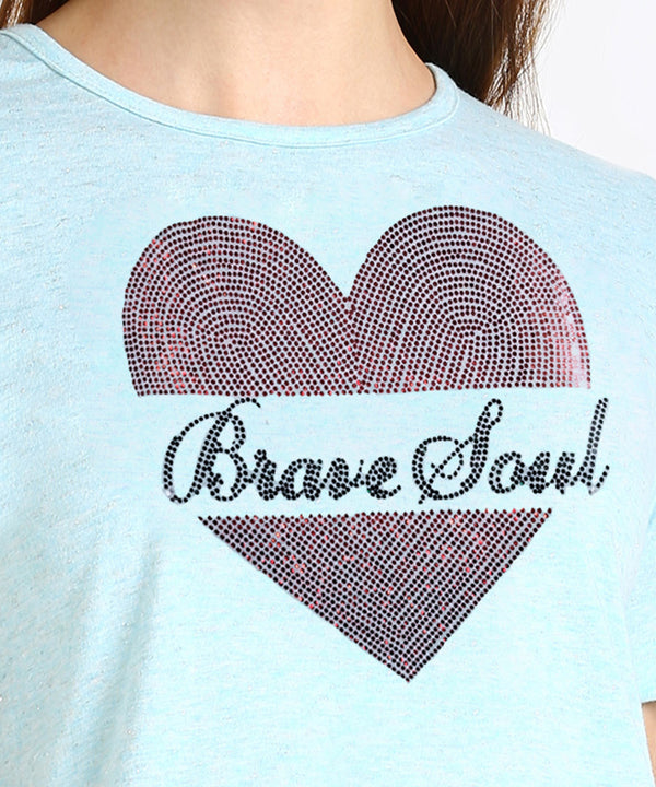 Women's Sequin Motifs Embellished cotton T-shirt