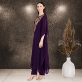 ✨ Georgette Sequins Embroidered Kaftan Pant Set