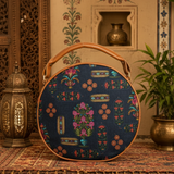 Mughal Floral Motifs Print Canvas Sling Bag