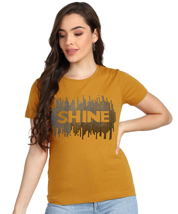 ✨ Women’s Sequin Motifs Cotton T-Shirt Combo – 2 Stylish Tees for ₹599 (MRP ₹2,099) ✨