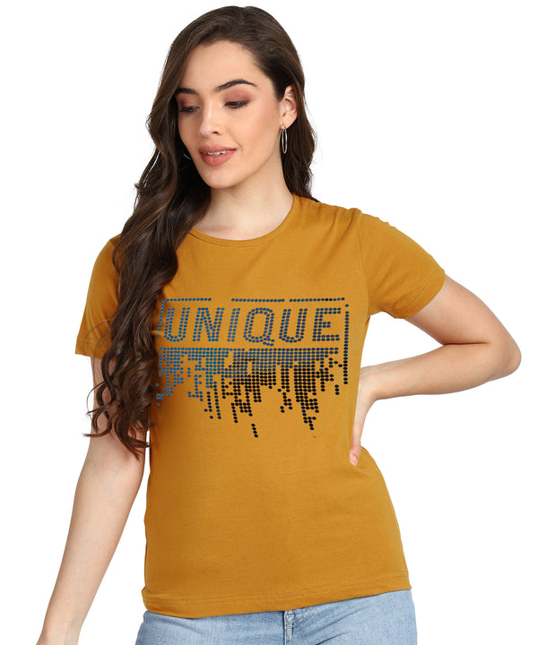 ✨ Women’s Sequin Motifs Cotton T-Shirt Combo – 2 Stylish Tees for ₹599 (MRP ₹2,099) ✨
