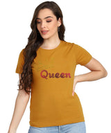 Women's Sequins Motifs Embellished Cotton T-shirt