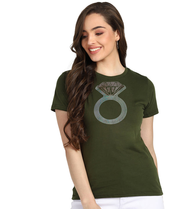 ✨ Women’s Sequin Motifs Cotton T-Shirt Combo – 2 Stylish Tees for ₹599 (MRP ₹2,099) ✨