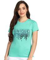 ✨ Women’s Sequin Motifs Cotton T-Shirt Combo – 2 Stylish Tees for ₹599 (MRP ₹2,099) ✨
