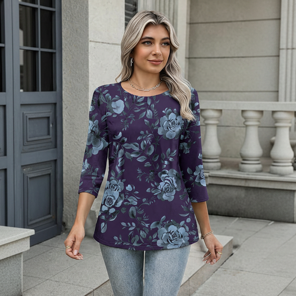 🌸 Floral Printed Spandex Top 🌸