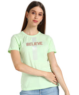 Women's Sequin Motifs Embellished cotton T-shirt