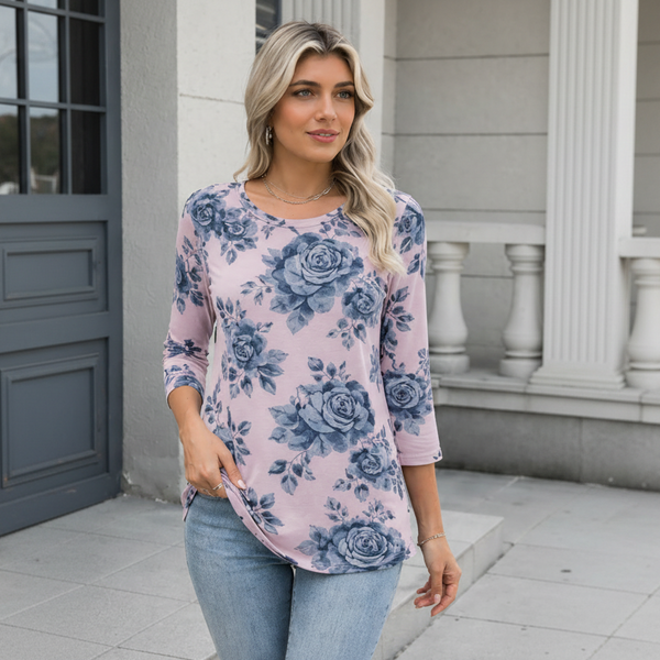 🌸 Floral Printed Spandex Top 🌸