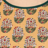 Women floral Print cotton Anarkali Kurta pant dupatta set