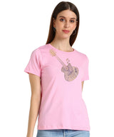 ✨ Women’s Sequin Motifs Cotton T-Shirt Combo – 2 Stylish Tees for ₹599 (MRP ₹2,099) ✨