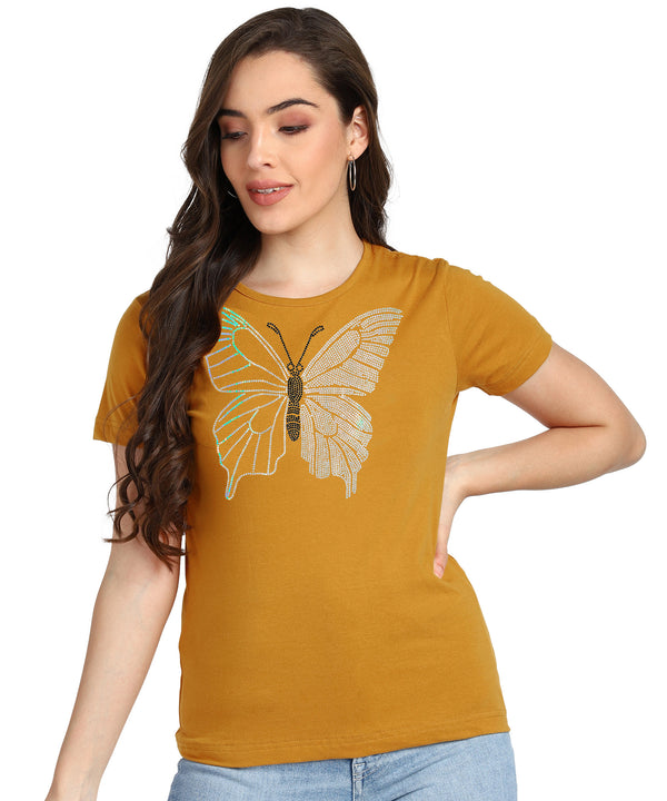 Women’s Cotton Sequin Motif T-Shirt Combo (Pack of 2) – Just ₹599 | MRP ₹2,099