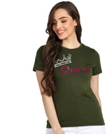 Women's Cotton Sequin Motif T-Shirt Combo