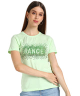 Women's Sequins Motifs Embellished Cotton T-shirt