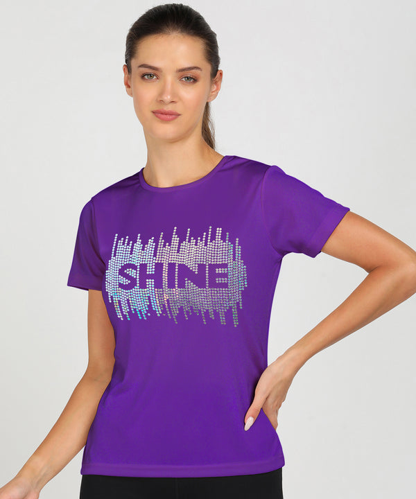 Women’s Polyester Sports T-Shirts (Pack of 2)