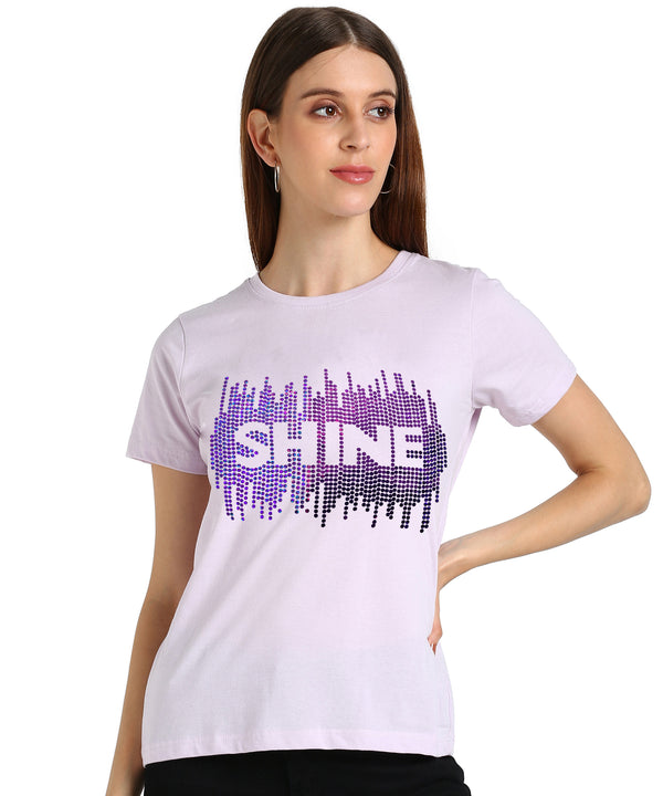 ✨ Women’s Sequin Motifs Cotton T-Shirt Combo – 2 Stylish Tees for ₹599 (MRP ₹2,099) ✨