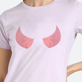 Women's Sequin Motifs Embellished cotton T-shirt