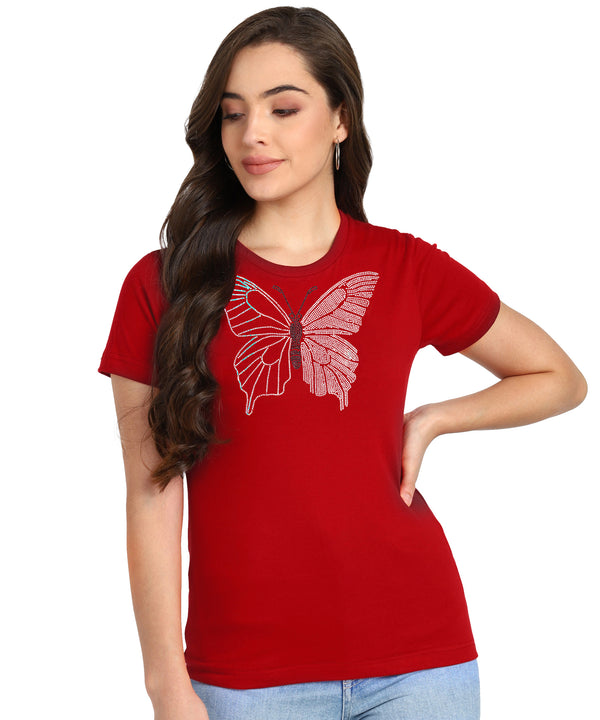Women’s Cotton Sequin Motif T-Shirt Combo (Pack of 2) – Just ₹599 | MRP ₹2,099