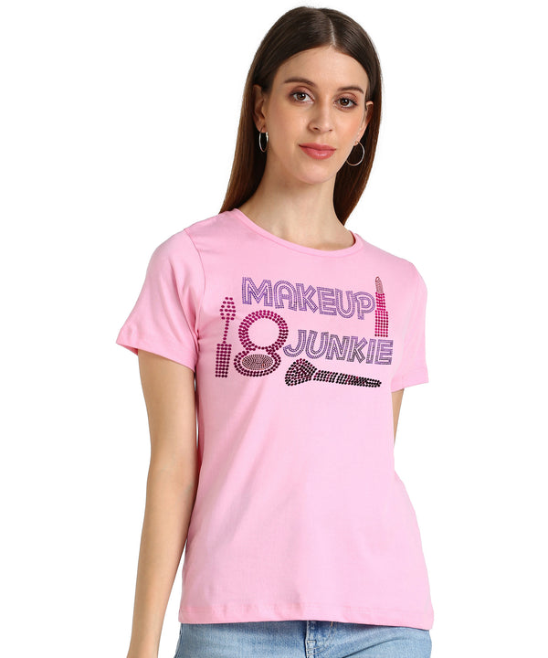 ✨ Women’s Sequin Motifs Cotton T-Shirt Combo – 2 Stylish Tees for ₹599 (MRP ₹2,099) ✨