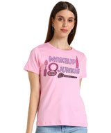 Women's Cotton Sequin Motif T-Shirt Combo