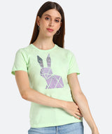 Women's Sequin Motifs Embellished cotton T-shirt