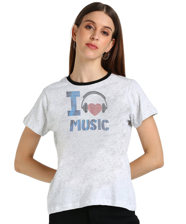 ✨ Women’s Sequin Motifs Cotton T-Shirt Combo – 2 Stylish Tees for ₹599 (MRP ₹2,099) ✨