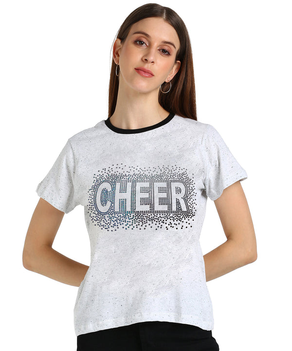 Women’s Cotton Sequin Motif T-Shirt Combo (Pack of 2) – Just ₹599 | MRP ₹2,099