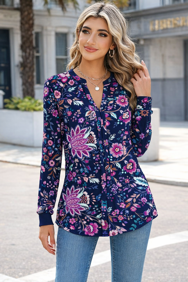🌸 Floral Printed Spandex Top 🌸