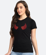 Women's Sequin Motifs Embellished cotton T-shirt