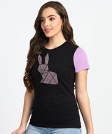 Women's Sequin Motifs Embellished cotton T-shirt