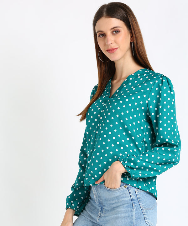 Timeless Elegance: Women's Polka Dot Top