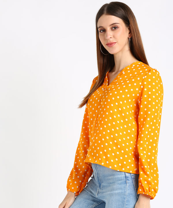 Timeless Elegance: Women's Polka Dot Top