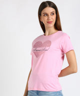 Women's Sequin Motifs Embellished cotton T-shirt