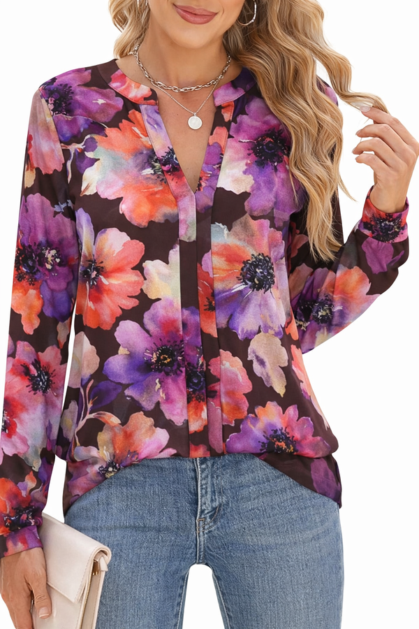 🌸 Floral Printed Spandex Top 🌸