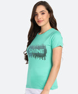 Women's Sequin Motifs Embellished cotton T-shirt