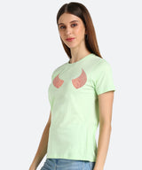Women's Sequin Motifs Embellished cotton T-shirt