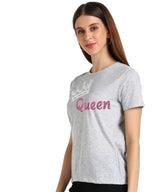 Women's Sequin Motifs Embellished cotton T-shirt